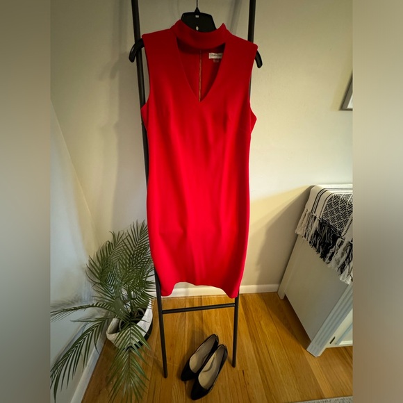 Calvin Klein Dresses & Skirts - Calvin Klein sheath red dress size 6